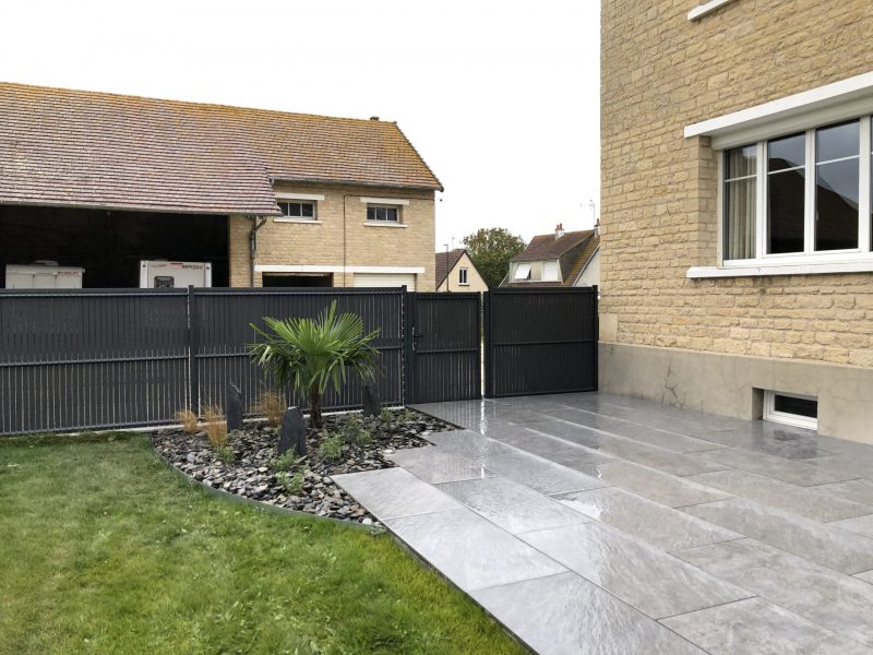 Terrasse en grés cérame_CleanPaysage_CAEN