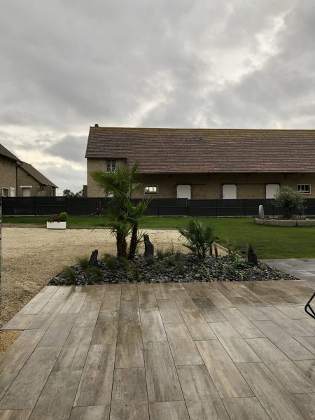 Terrasse en grés cérame_CleanPaysage_CAEN
