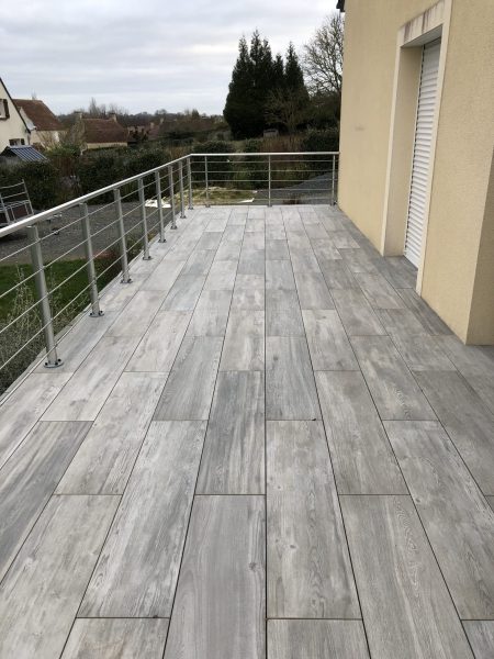 Terrasse en grés cérame_CleanPaysage_CAEN