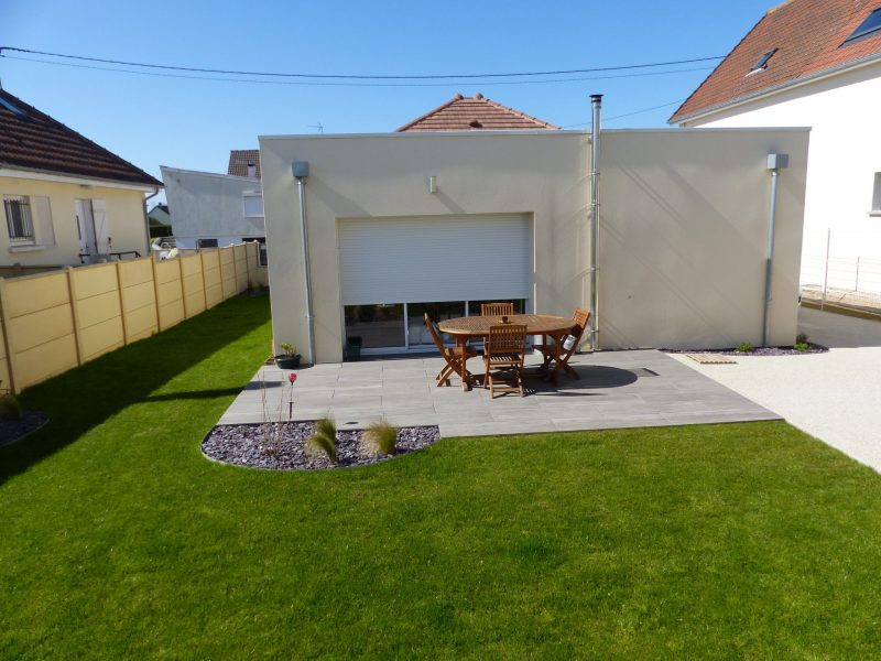 Terrasse en grés cérame_CleanPaysage_CAEN