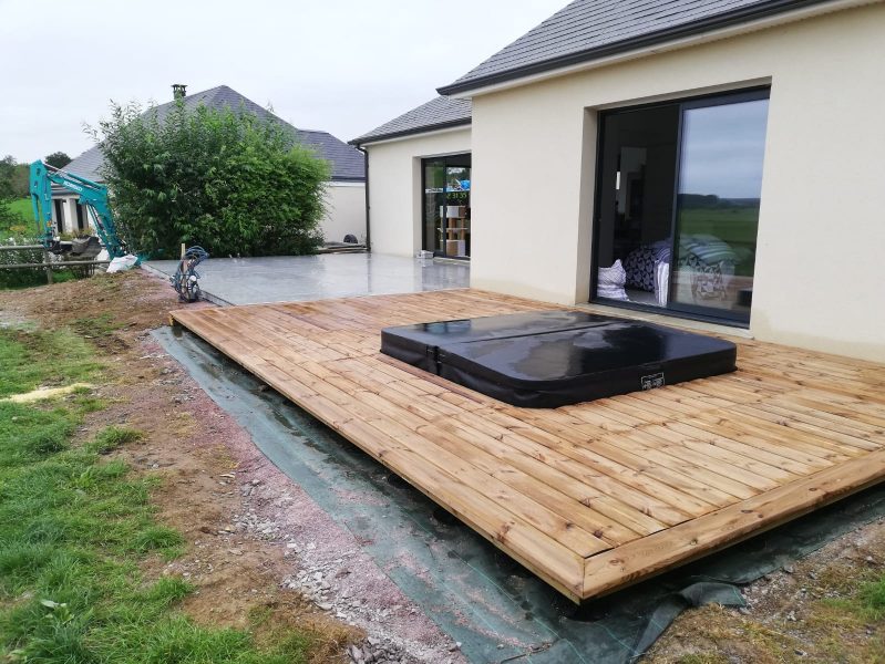 Terrasse naturel bois_CleanPaysage_CAEN